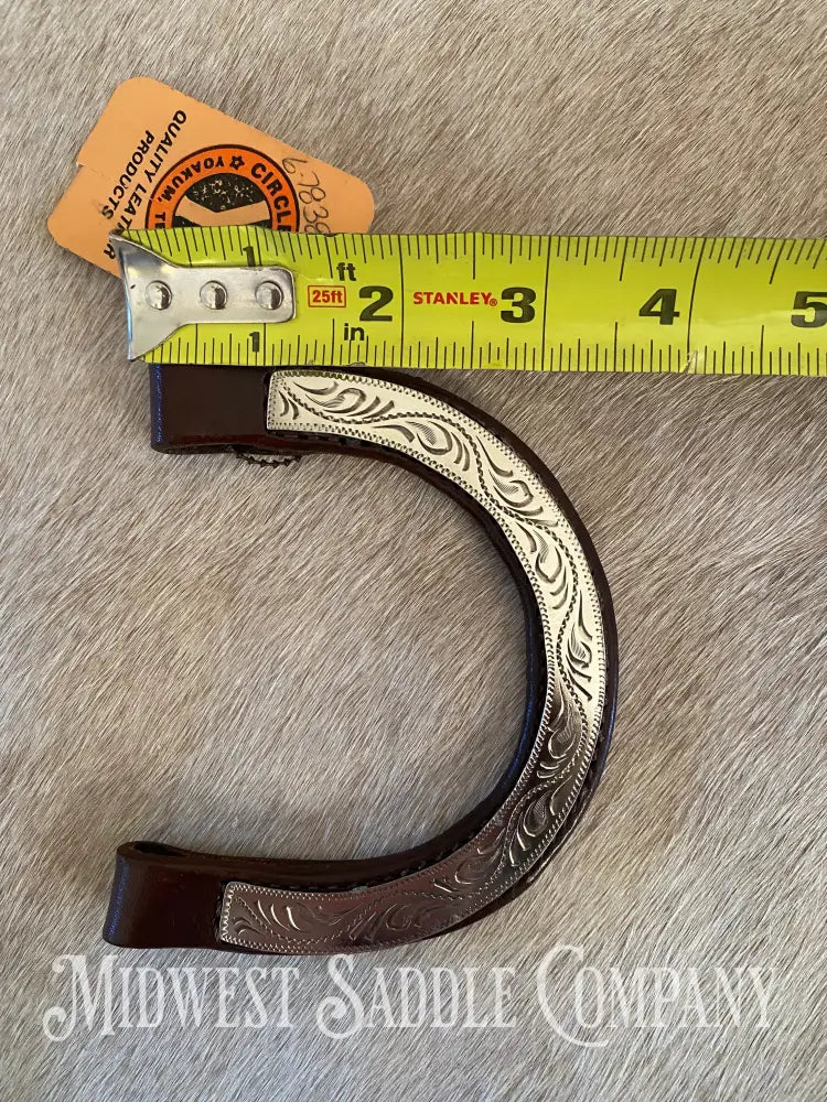 New Old Stock: Circle Y One Ear Pony Arabian Headstall Replacement Earpiece - Silver Bridles &