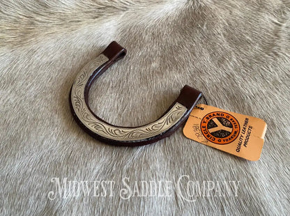 New Old Stock: Circle Y One Ear Pony Arabian Headstall Replacement Earpiece - Silver Bridles &