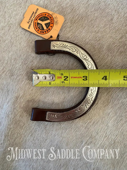 New Old Stock: Circle Y One Ear Pony Arabian Headstall Replacement Earpiece - Silver Bridles &