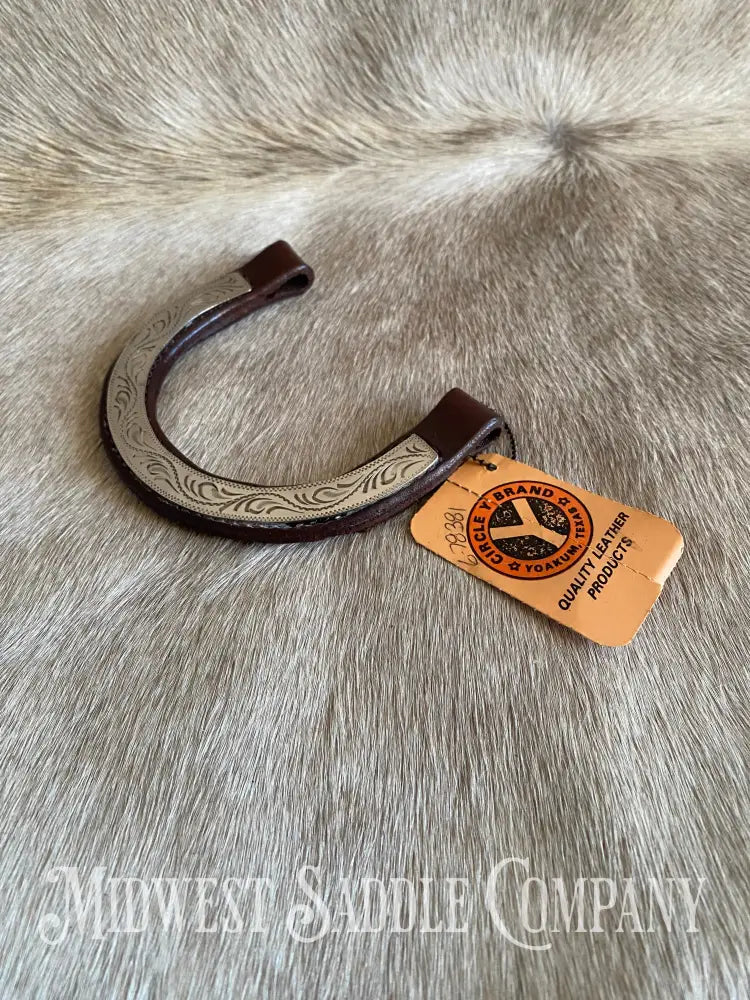 New Old Stock: Circle Y One Ear Pony Arabian Headstall Replacement Earpiece - Silver Bridles &