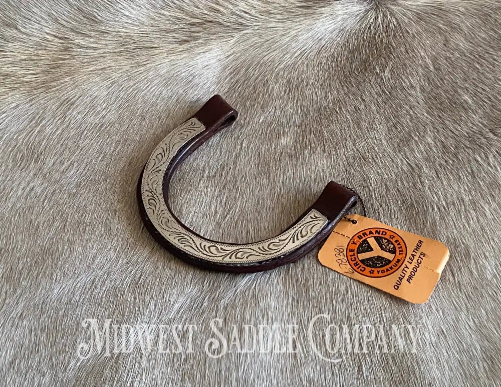 New Old Stock: Circle Y One Ear Pony Arabian Headstall Replacement Earpiece - Silver Bridles &