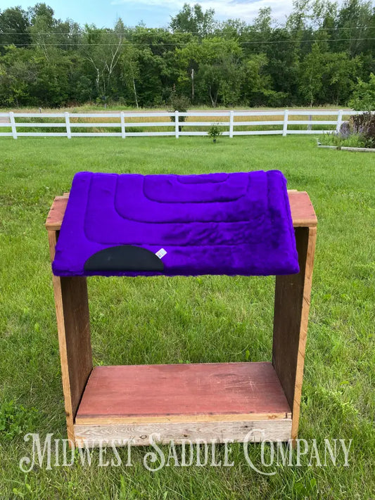 New Ozark Leather Co. Purple Princess Fleece Pony Saddle Pad - 24X24