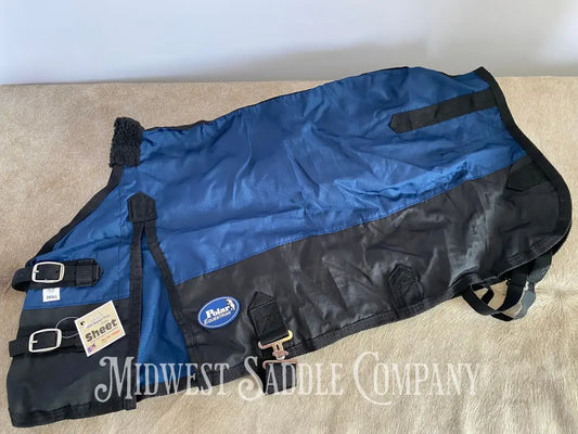 New Polar Equestrian 600 Denier Foal Turnout Sheet - Navy & Black Size Small 36” Blanket