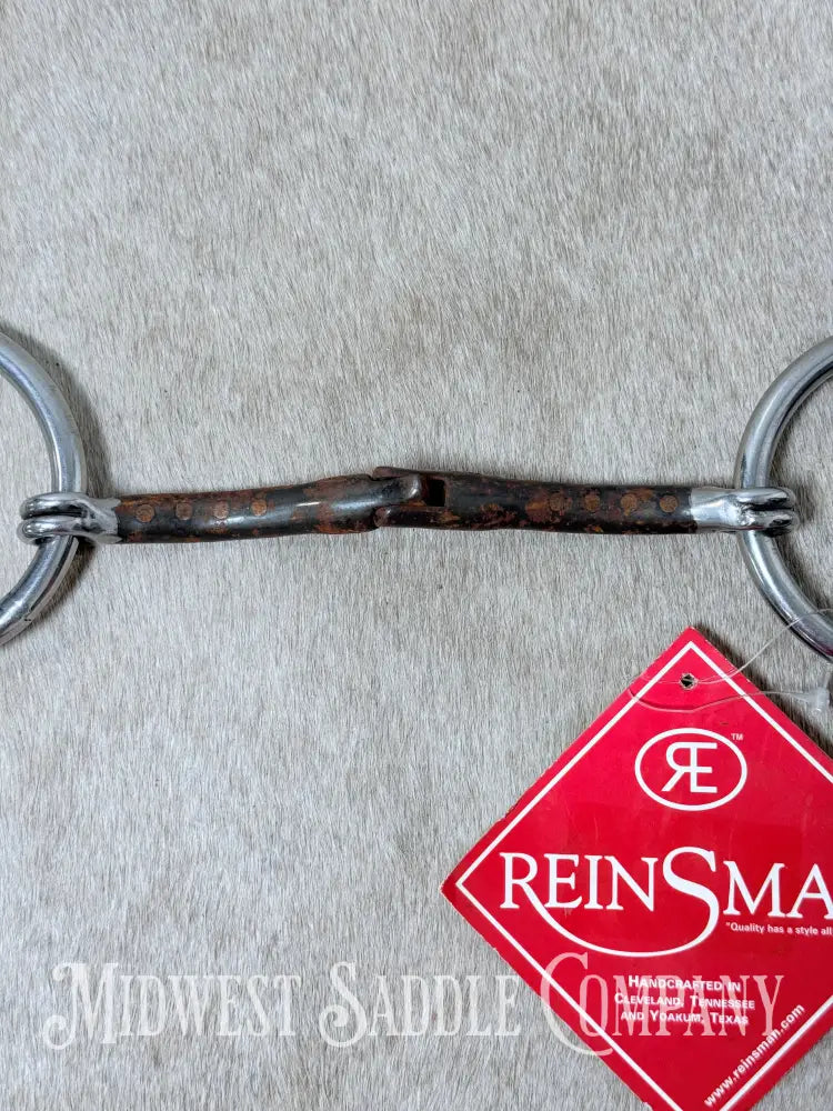 New Reinsman Heavy Rings 7/16” Sweet Iron Hinge Snaffle Bit 5”