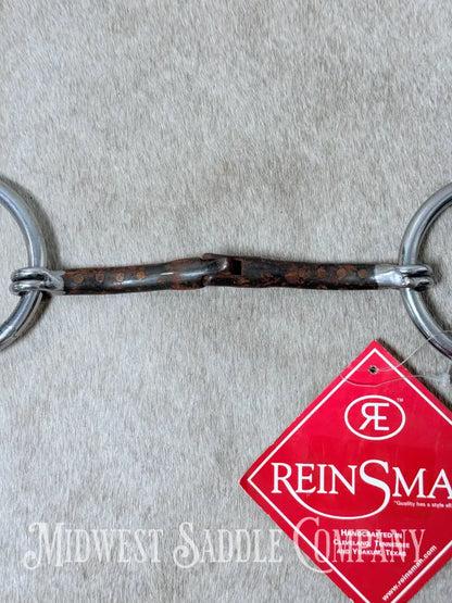 New Reinsman Heavy Rings 7/16” Sweet Iron Hinge Snaffle Bit 5”
