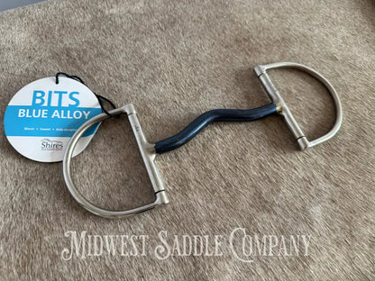 New Shires Mullen Mouth Blue Alloy Hunter Horse Dee Bit Bit
