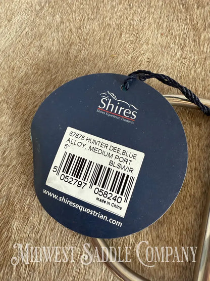 New Shires Mullen Mouth Blue Alloy Hunter Horse Dee Bit Bit