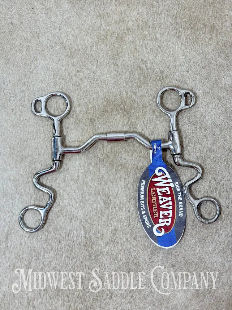 New Weaver Stainless Steel Jointed Swivel Medium Port Mouth Futurity Bit 5” - Bit