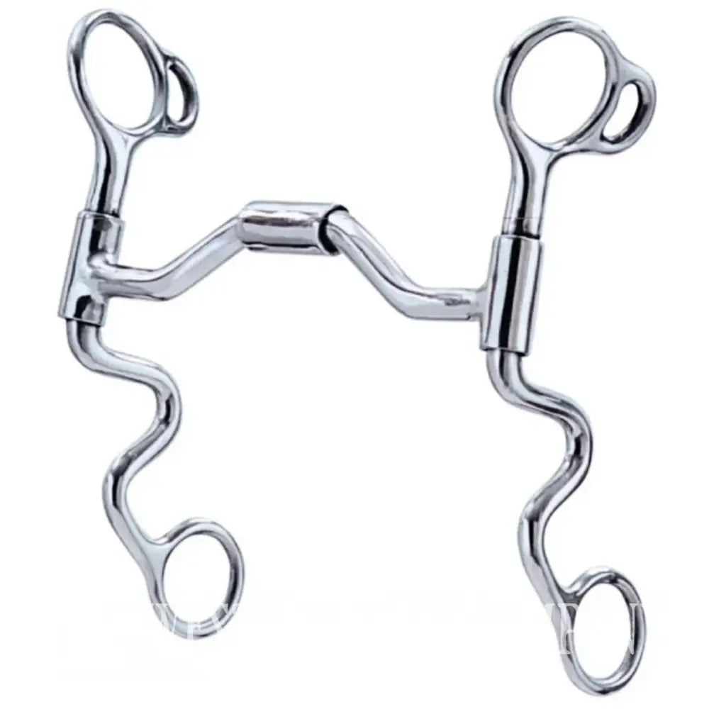 New Weaver Stainless Steel Jointed Swivel Medium Port Mouth Futurity Bit 5” - Bit