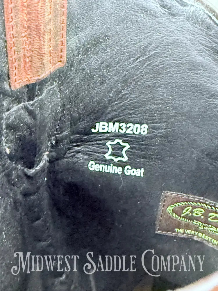 NWOT Men’s JB Dillon Western Cowboy Boots Goat Leather JBM3208 - Size 12 D Western Boots