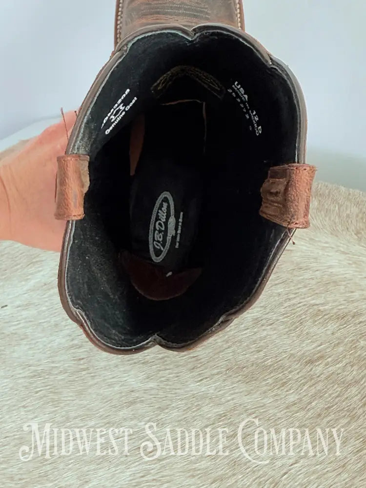 NWOT Men’s JB Dillon Western Cowboy Boots Goat Leather JBM3208 - Size 12 D Western Boots