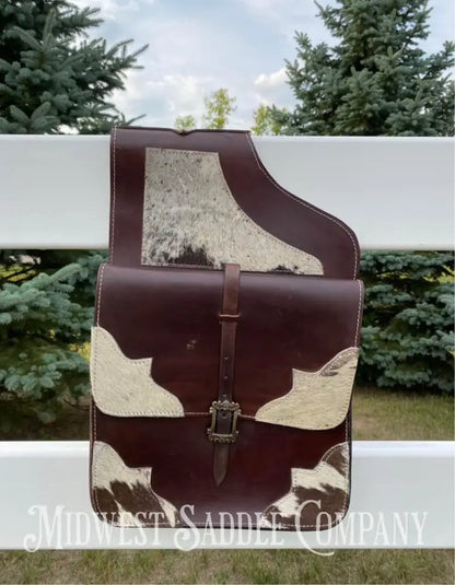 NWT Hair-On Cowhide Leather Western Horse Saddle Bags Saddle Bags
