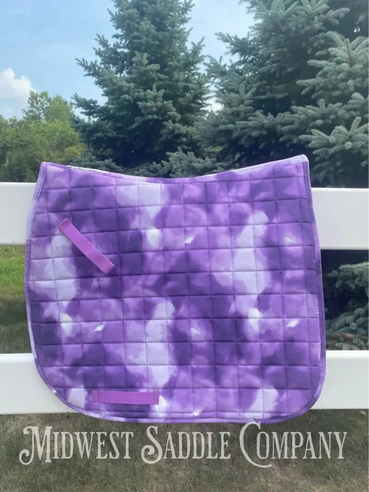 Nwt Smartpak Orchid Watercolor Tie Dye Dressage Saddle Pad English