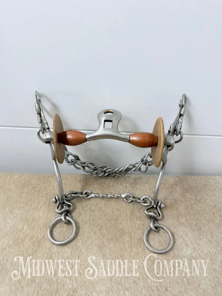 O. Gonzalez Engraved Gaited Paso Fino Horse Show Bit Spoon Port Copper Rollers 4.5” - Bit