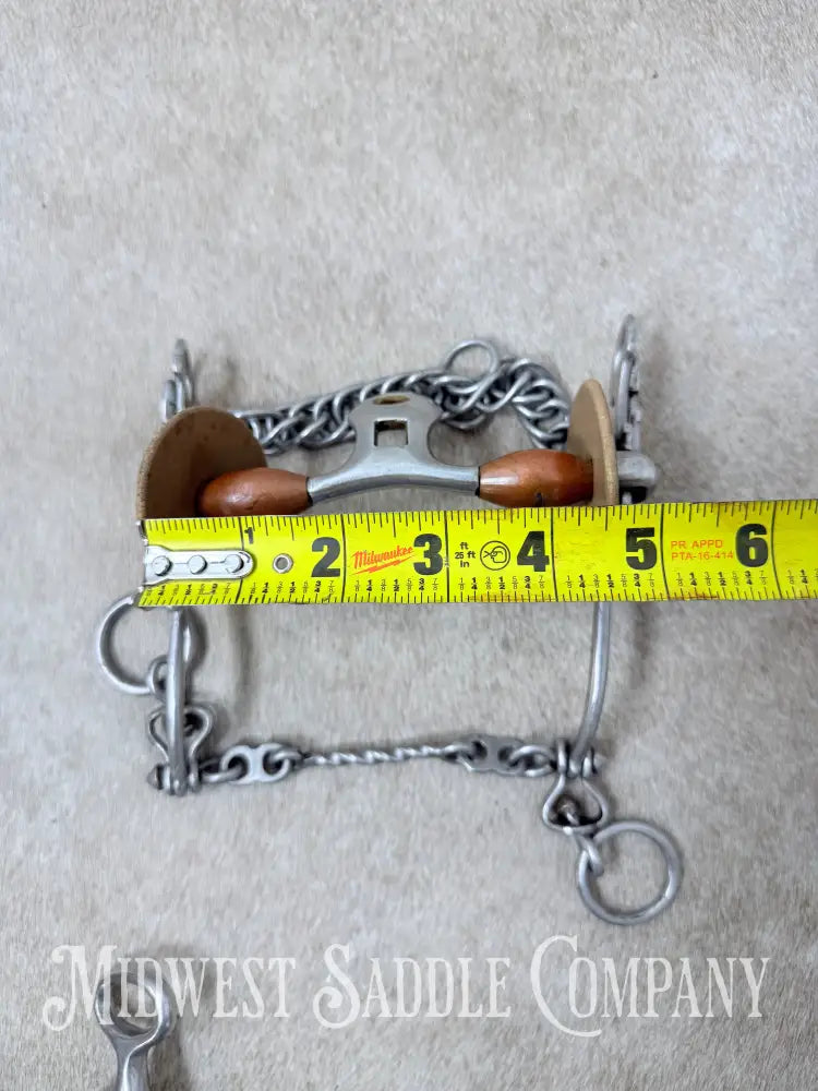 O. Gonzalez Engraved Gaited Paso Fino Horse Show Bit Spoon Port Copper Rollers 4.5” - Bit