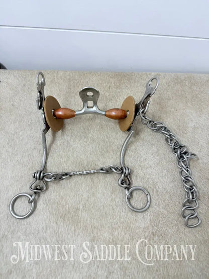 O. Gonzalez Engraved Gaited Paso Fino Horse Show Bit Spoon Port Copper Rollers 4.5” - Bit