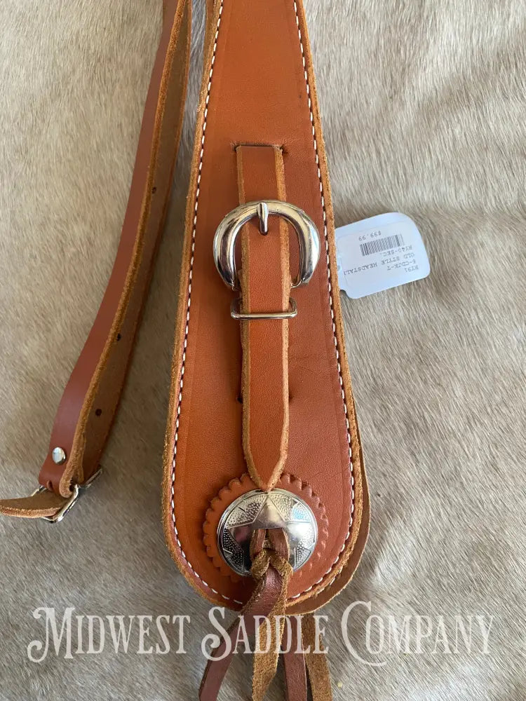 Old Timer Western Browband Bridle - Antique Vintage Cowboy Style Draft Size Bridles & Headstalls
