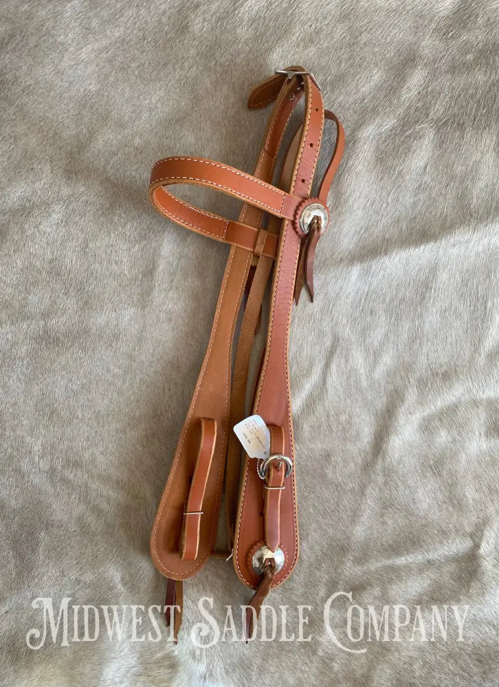 Old Timer Western Browband Bridle - Antique Vintage Cowboy Style Draft Size Bridles & Headstalls