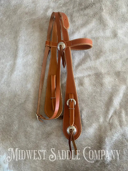 Old Timer Western Browband Bridle - Antique Vintage Cowboy Style Horse Size Bridles & Headstalls