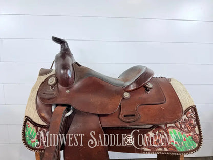 Ozark Leather Company Western Trail Saddle SQHB - Western Saddle