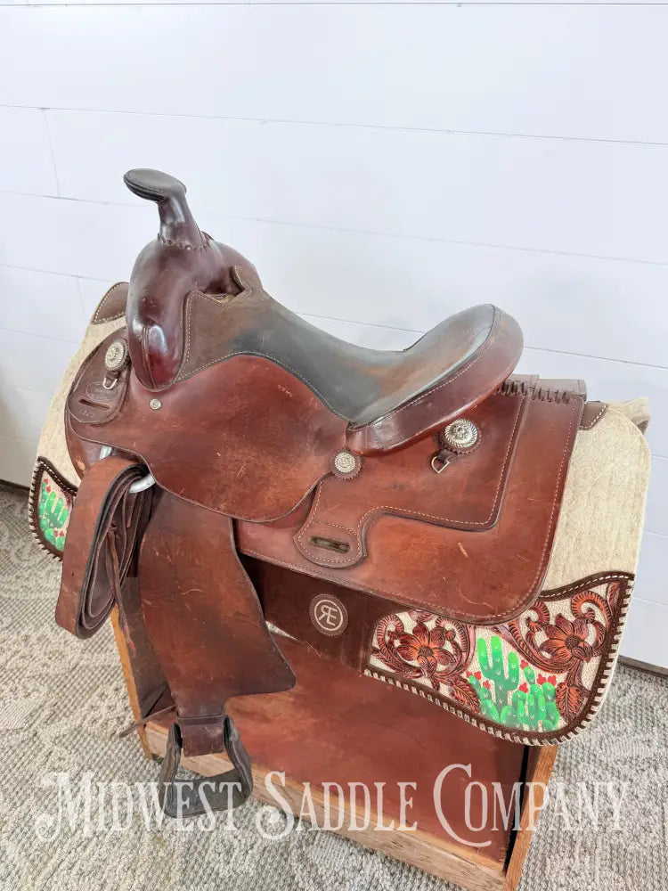 Ozark Leather Company Western Trail Saddle SQHB - Western Saddle