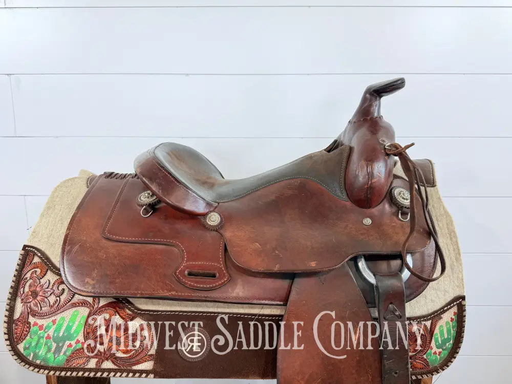 Ozark Leather Company Western Trail Saddle SQHB - Western Saddle