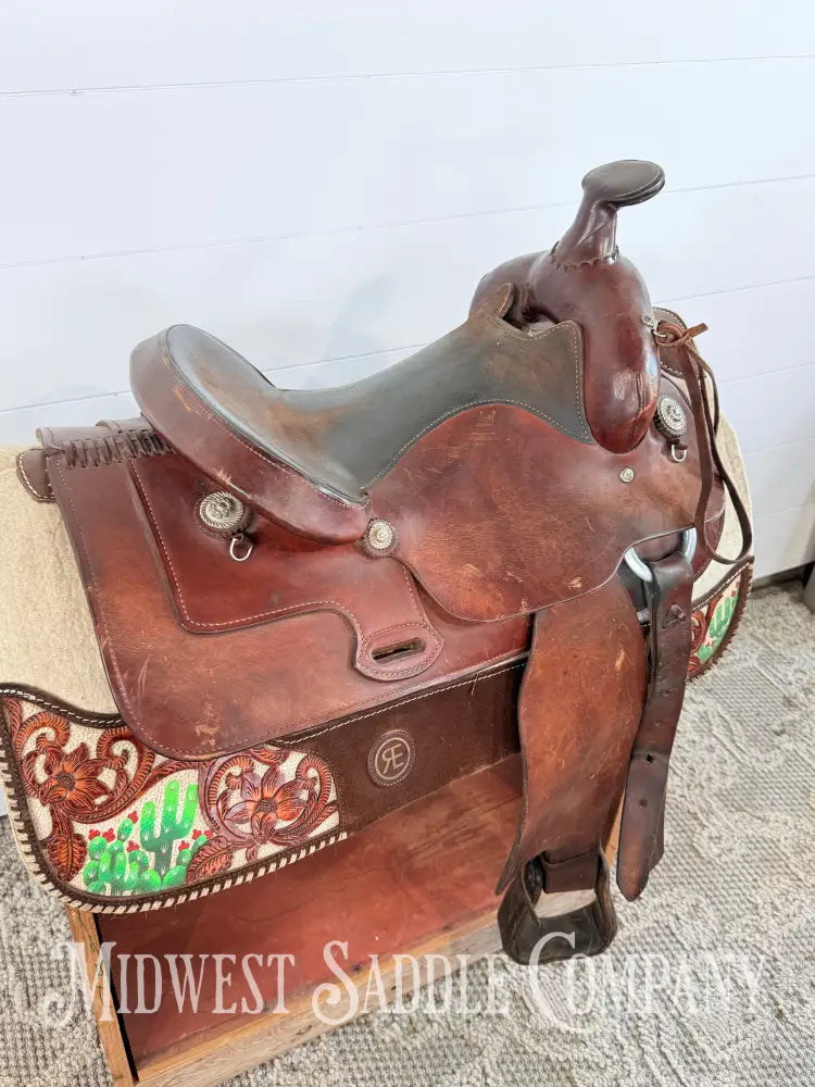 Ozark Leather Company Western Trail Saddle SQHB - Western Saddle