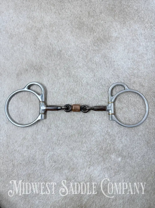 Reinsman 3 Piece Copper Roller Snaffle Dee 5” - Bit