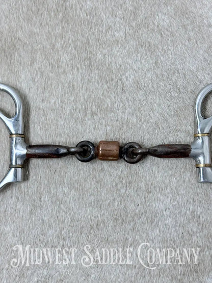 Reinsman 3 Piece Copper Roller Snaffle Dee 5” - Bit