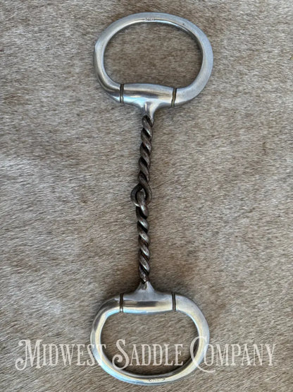 Reinsman 5” Medium Twisted Wire Sweet Iron Western Horse Snaffle Bit Bit