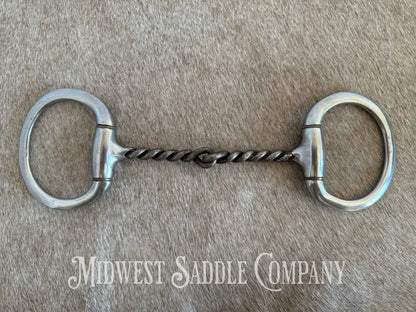 Reinsman 5” Medium Twisted Wire Sweet Iron Western Horse Snaffle Bit Bit