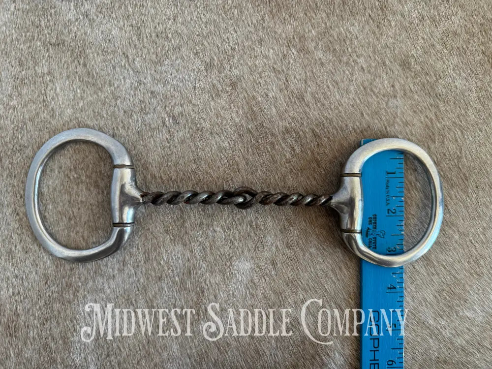 Reinsman 5” Medium Twisted Wire Sweet Iron Western Horse Snaffle Bit Bit