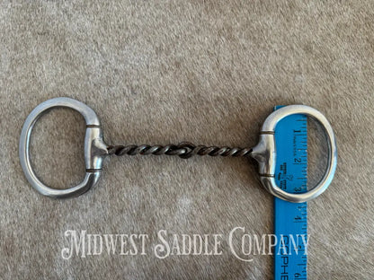 Reinsman 5” Medium Twisted Wire Sweet Iron Western Horse Snaffle Bit Bit