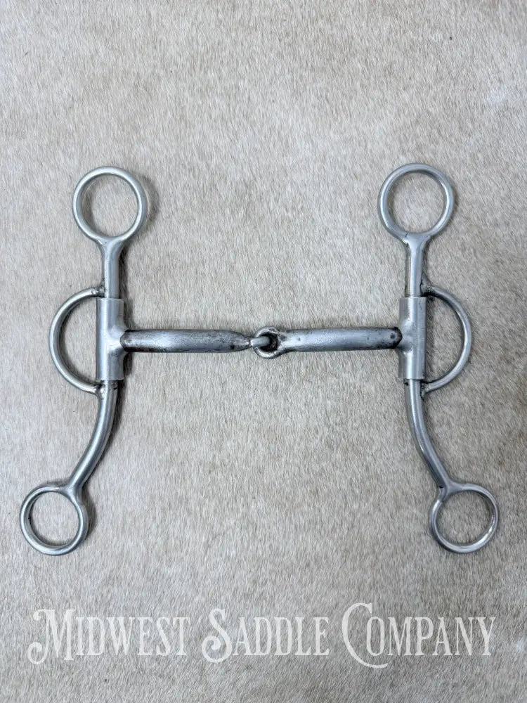 Reinsman D & L Reiner 7/16’’ Double Five Sweet Iron Single Joint Bit 5’’ Mouth 780 - Bit