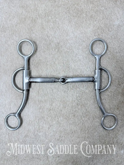 Reinsman D & L Reiner 7/16’’ Double Five Sweet Iron Single Joint Bit 5’’ Mouth 780 - Bit