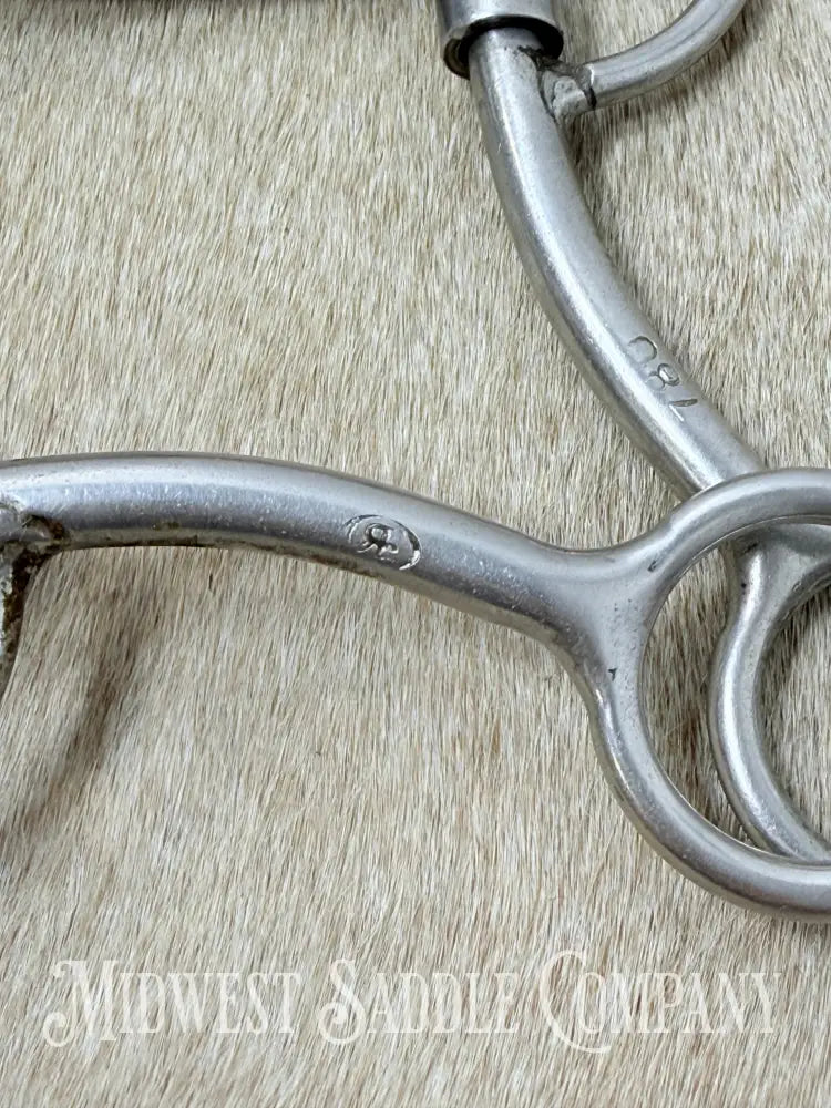 Reinsman D & L Reiner 7/16’’ Double Five Sweet Iron Single Joint Bit 5’’ Mouth 780 - Bit