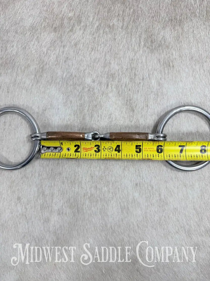 Reinsman Stage A Traditional Loose O Ring Copper Snaffle Bit Bit