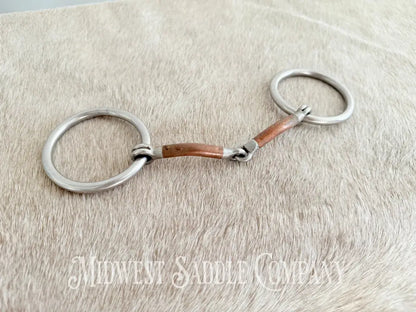 Reinsman Traditional Loose O-Ring Copper Snaffle Bit Bit