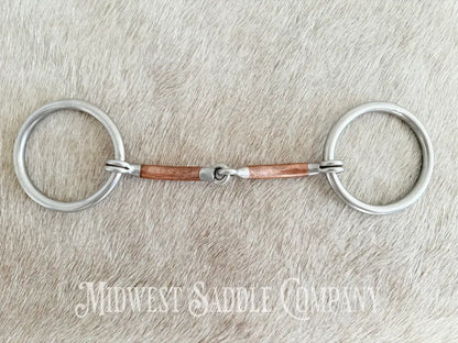 Reinsman Traditional Loose O-Ring Copper Snaffle Bit Bit