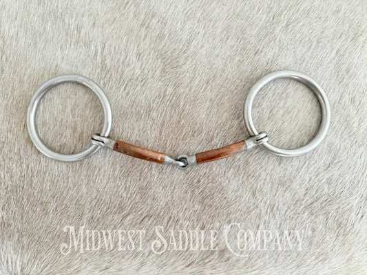 Reinsman Traditional Loose O-Ring Copper Snaffle Bit Bit