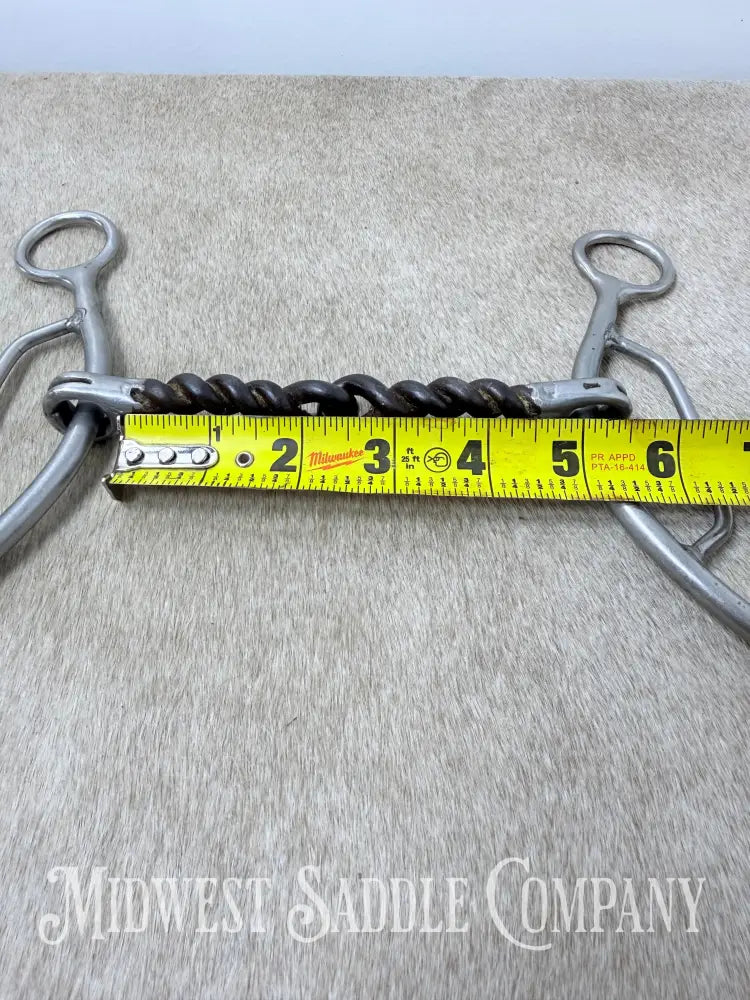 Ricky Trammel Sweet Iron Twisted Wire Lift Gag Bit 4.75” - Bit
