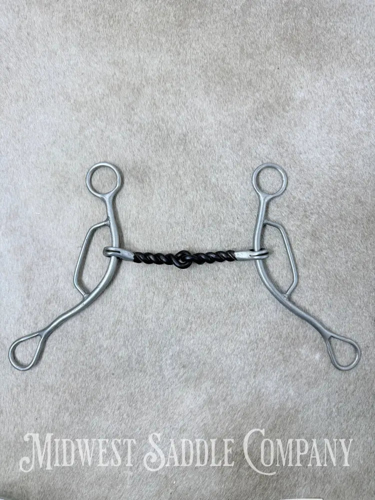 Ricky Trammel Sweet Iron Twisted Wire Lift Gag Bit 4.75” - Bit
