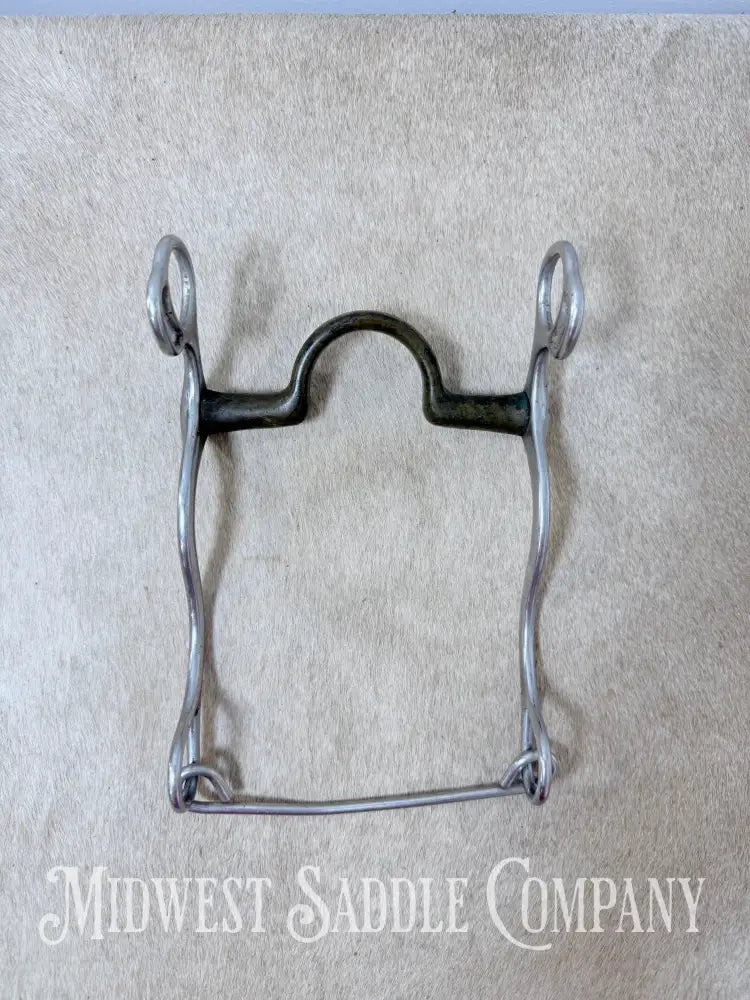 Roy Robinson Copper Medium Port Shank Horse Bit 5”