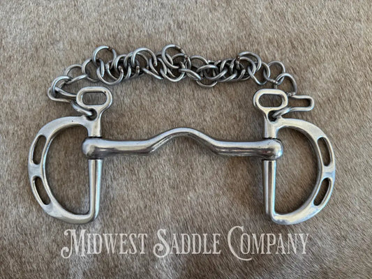 Slotted Cheek Port Mouth Kimberwick English Horse Bit Bit