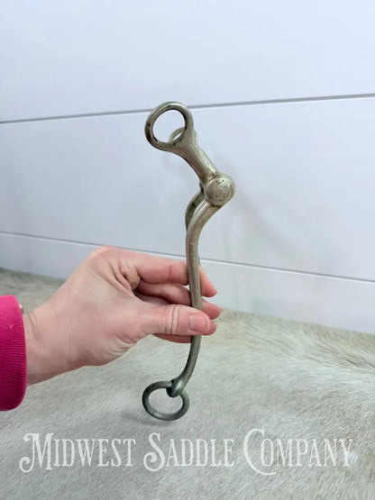 Solid Nickel Medium Port Walking Horse Curb Bit Made in England 4.75” Bit