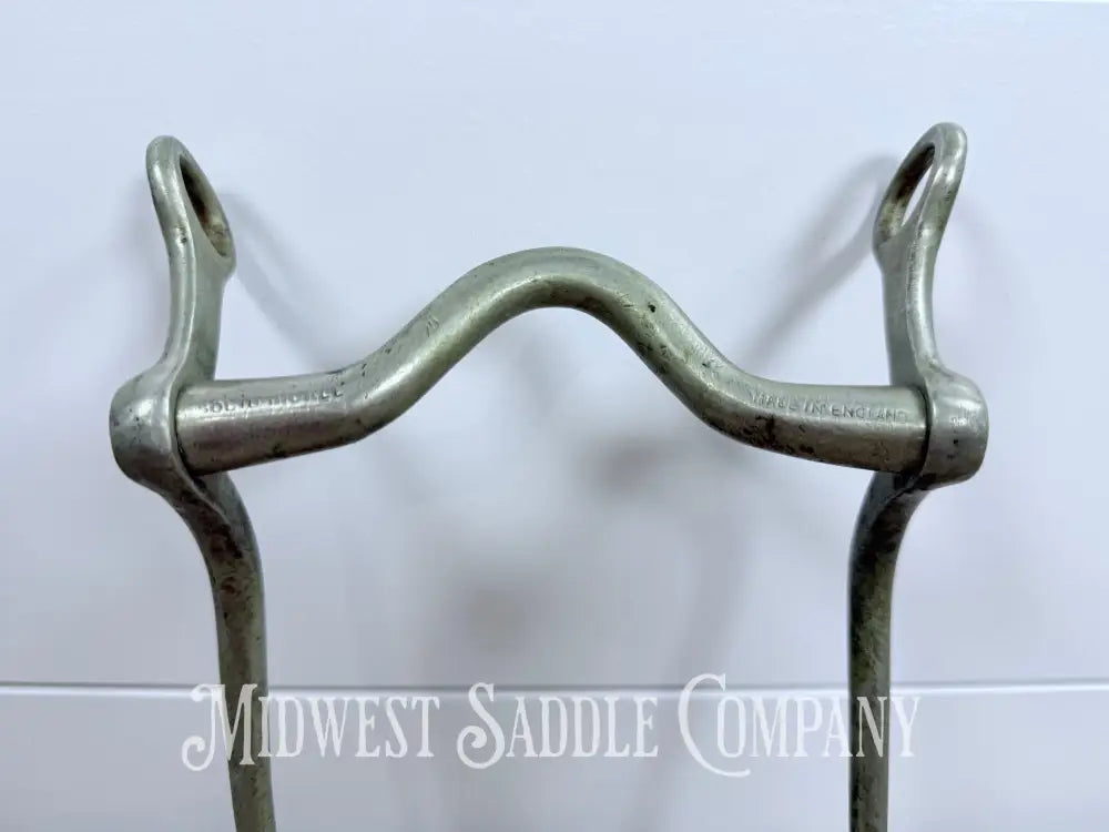 Solid Nickel Medium Port Walking Horse Curb Bit Made in England 4.75” Bit