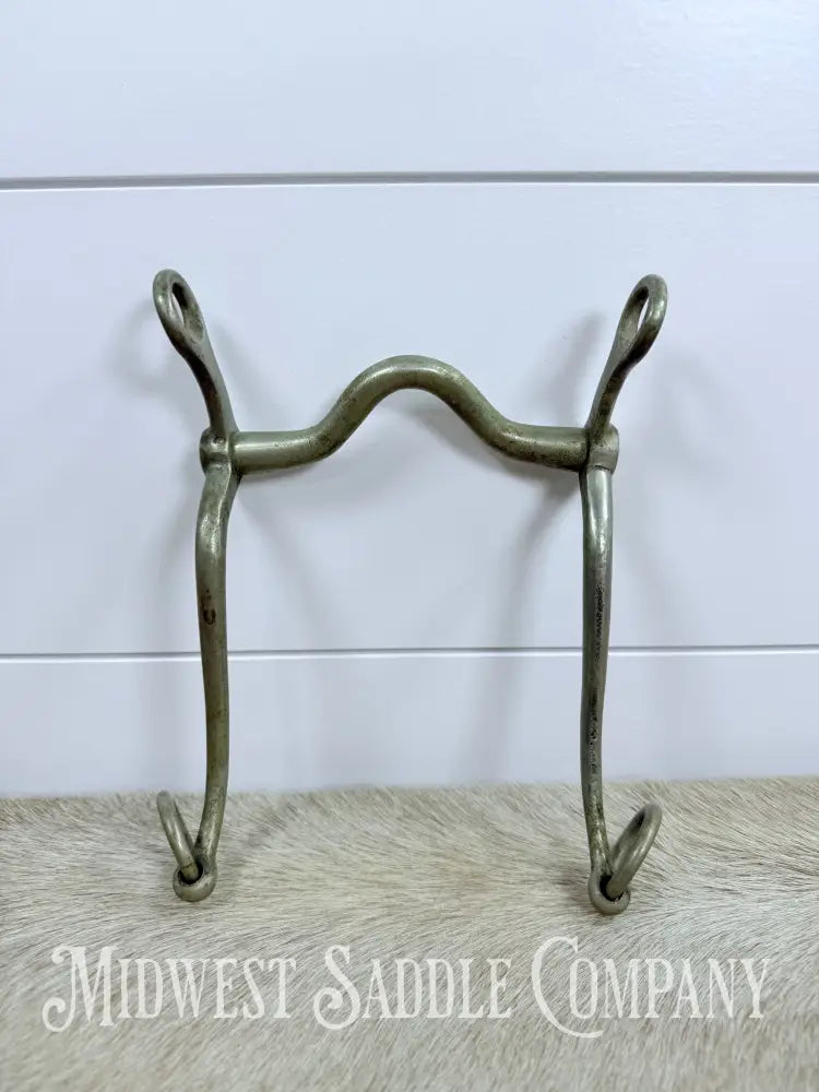 Solid Nickel Medium Port Walking Horse Curb Bit Made in England 4.75” Bit