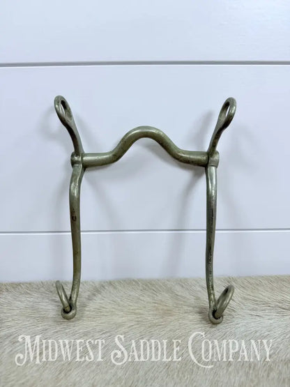 Solid Nickel Medium Port Walking Horse Curb Bit Made in England 4.75” Bit