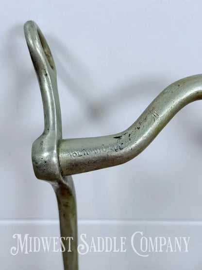 Solid Nickel Medium Port Walking Horse Curb Bit Made in England 4.75” Bit