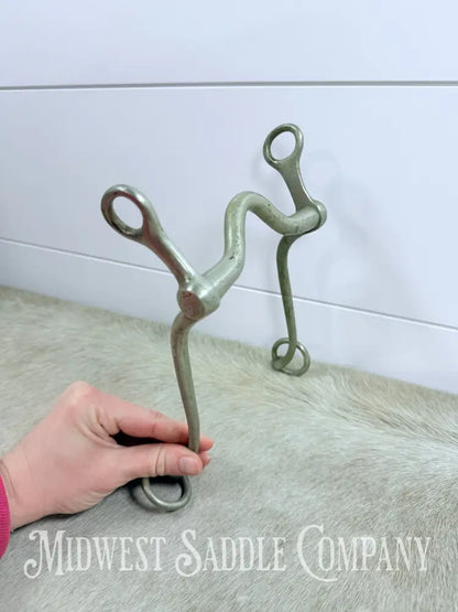 Solid Nickel Medium Port Walking Horse Curb Bit Made in England 4.75” Bit